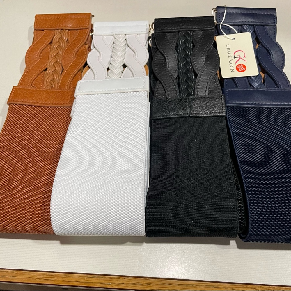 Grace Karin 4 Braided Belts 4X 46” New - Picture 7 of 10
